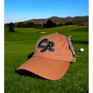 Colleton‎ River Club Dye Nicklaus Ahead Vintage Orange Strapback Hat Cap